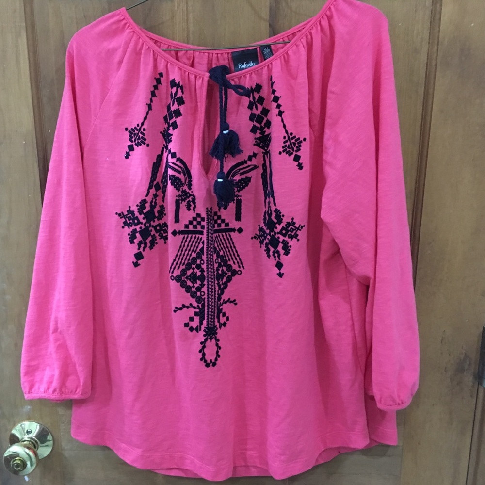 Pink Boho Top